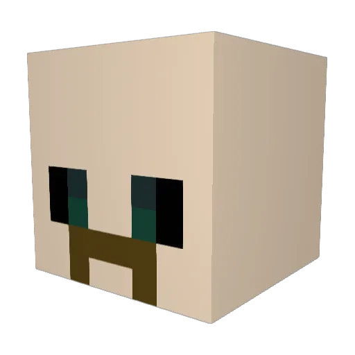 Aarocci Minecraft avatar head, 3D render