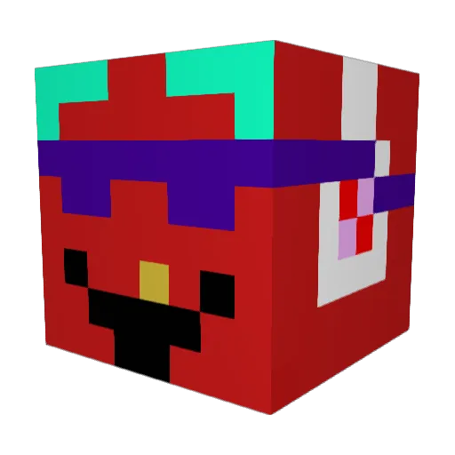 Aarom11 Minecraft avatar head, 3D render