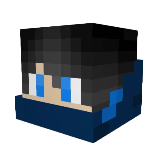 Aaron1123 Minecraft avatar head, 3D render