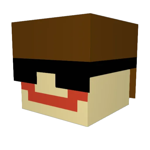 Aaron123456 Minecraft avatar head, 3D render