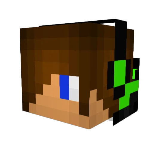 Aaron5280 Minecraft avatar head, 3D render
