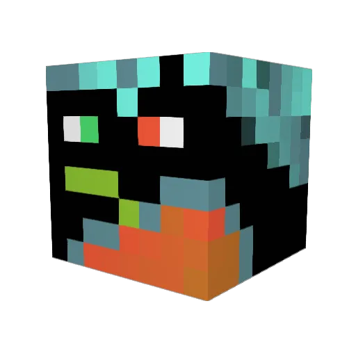 Aaron559 Minecraft avatar head, 3D render