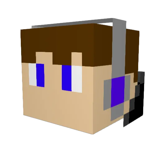 Aaron8877 Minecraft avatar head, 3D render
