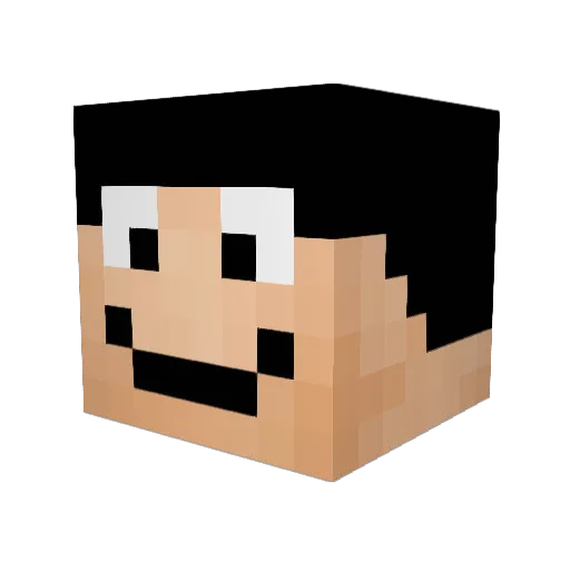 AaronBest Minecraft avatar head, 3D render