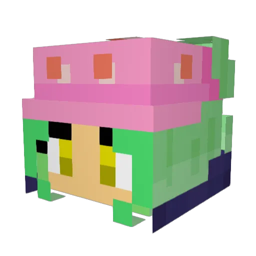 AaronBolt17 Minecraft avatar head, 3D render