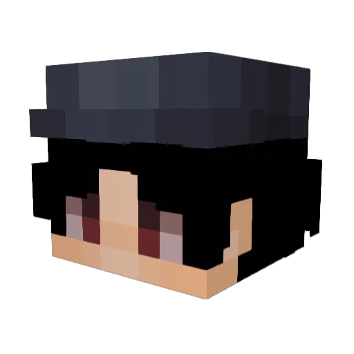 AaronCastle Minecraft avatar head, 3D render