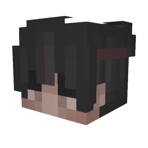 AaronChalX Minecraft avatar head, 3D render