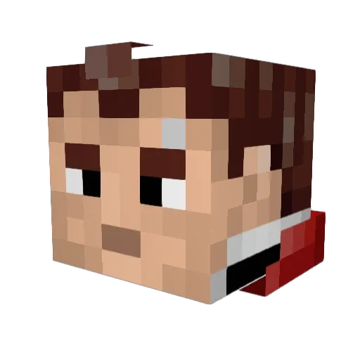 AaronMitchel Minecraft avatar head, 3D render