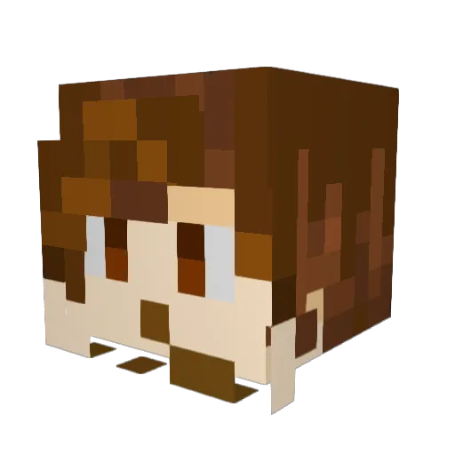 AaronNOlikething Minecraft avatar head, 3D render