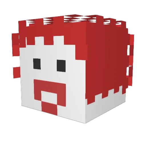 AaronRichie Minecraft avatar head, 3D render