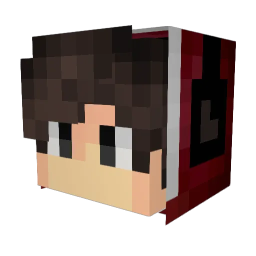 AaronSays15 Minecraft avatar head, 3D render