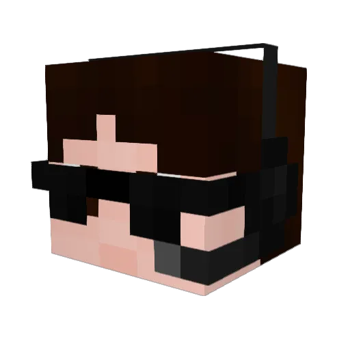 AaronTheBouncer Minecraft avatar head, 3D render