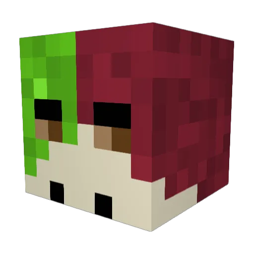 AaronXCVI Minecraft avatar head, 3D render