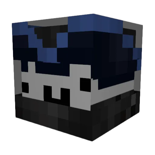 AaronZyu_ Minecraft avatar head, 3D render