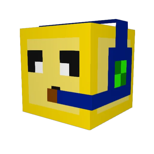Aaron_48 Minecraft avatar head, 3D render
