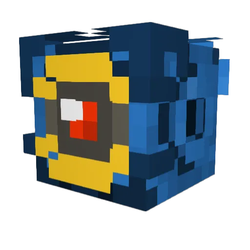 Aaronald Minecraft avatar head, 3D render