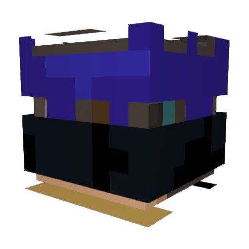 Aaronbretado Minecraft avatar head, 3D render