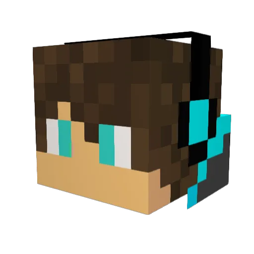 Aaronee165 Minecraft avatar head, 3D render