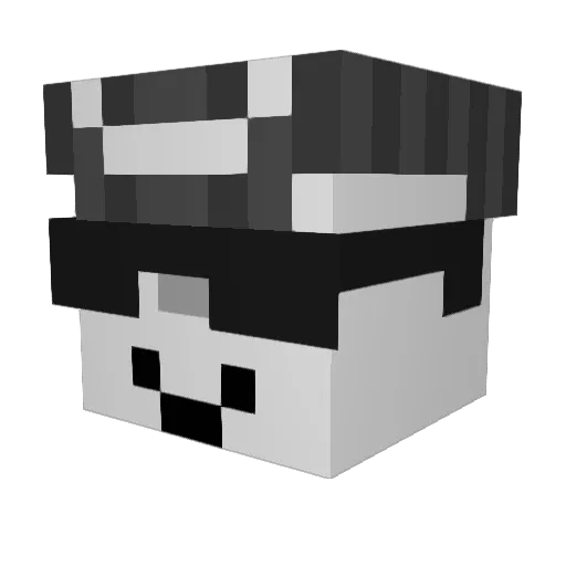 Aaronekge Minecraft avatar head, 3D render