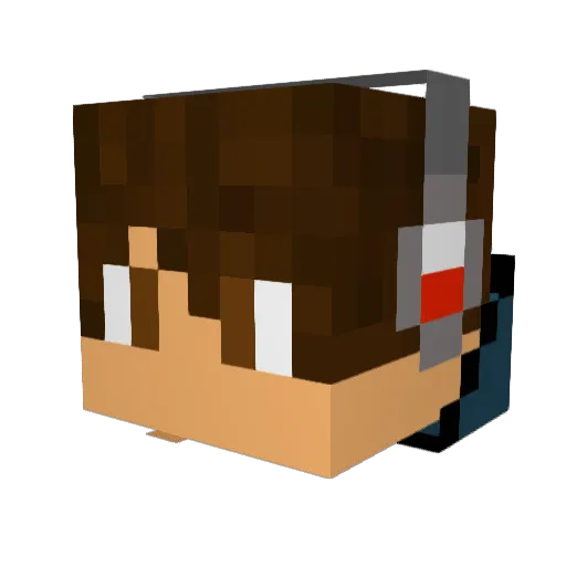 Aaronic01 Minecraft avatar head, 3D render