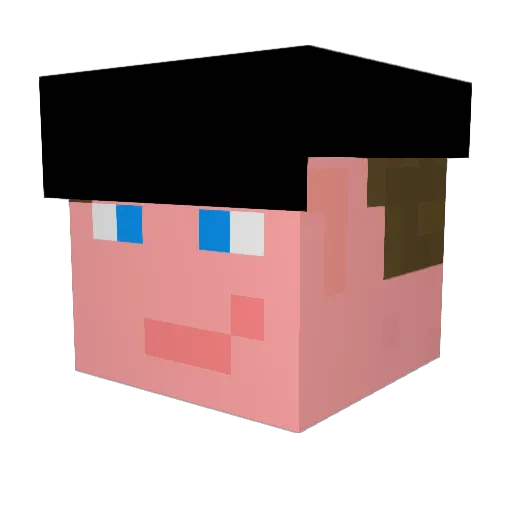 Aaronmarkey1 Minecraft avatar head, 3D render