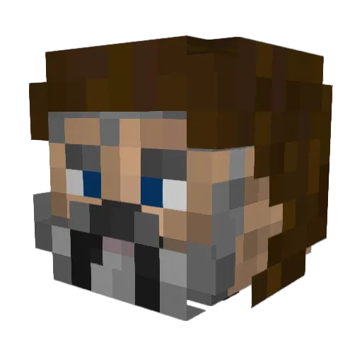 Aaronmp40 Minecraft avatar head, 3D render