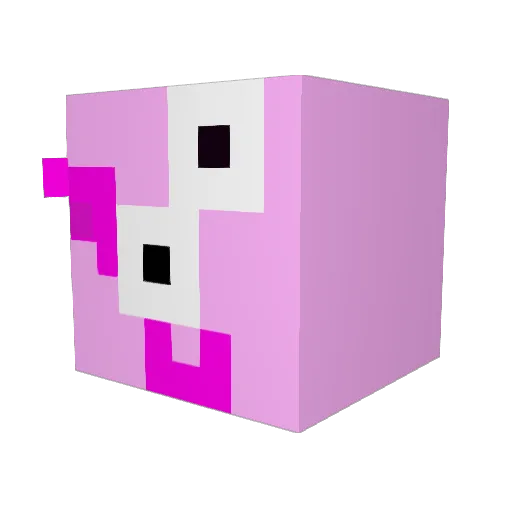 Aaronnoh Minecraft avatar head, 3D render