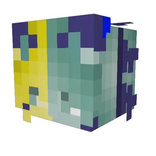 Aaronox125 Minecraft avatar head, 3D render