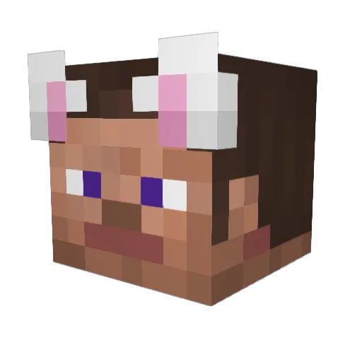 Aaronuh Minecraft avatar head, 3D render