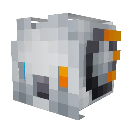 Aaroon Minecraft avatar head, 3D render