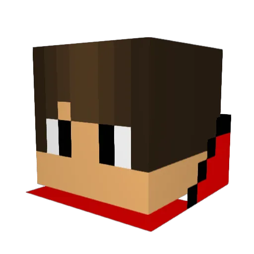 Aaropo08 Minecraft avatar head, 3D render