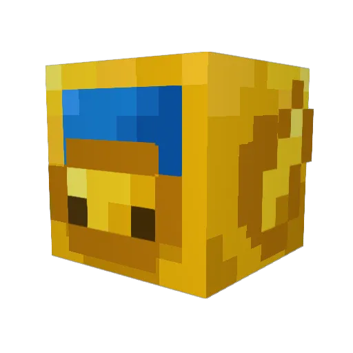 Aarpocalypse Minecraft avatar head, 3D render
