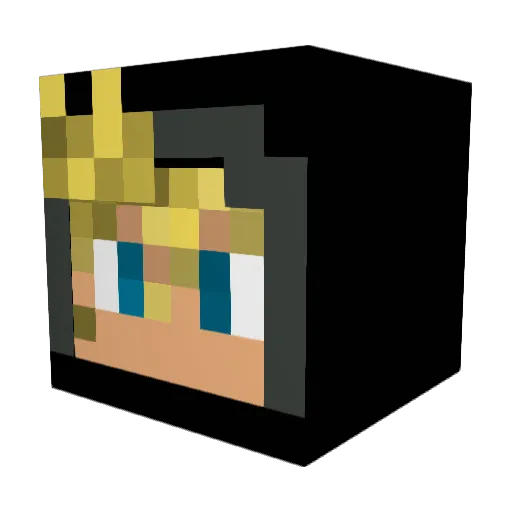 Aarrows_ Minecraft avatar head, 3D render