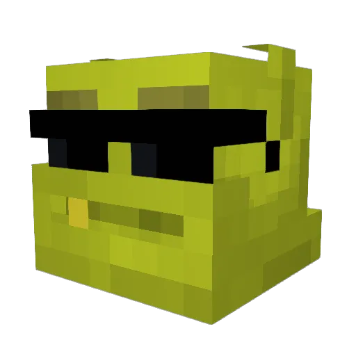Aarvig Minecraft avatar head, 3D render