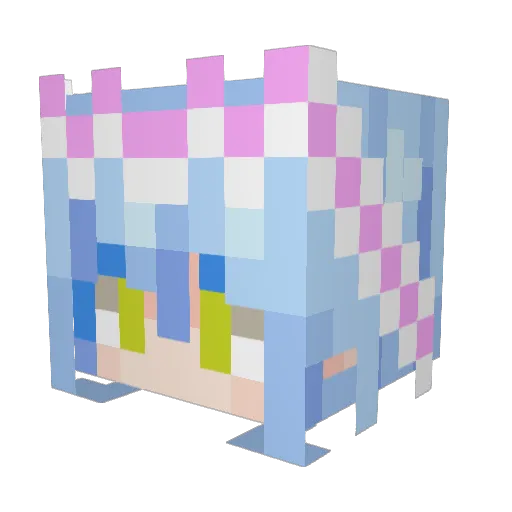 AaryA3 Minecraft avatar head, 3D render