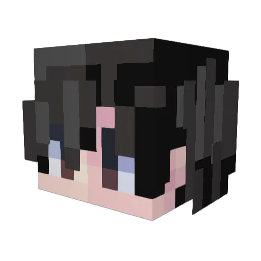Aaryanuque Minecraft avatar head, 3D render