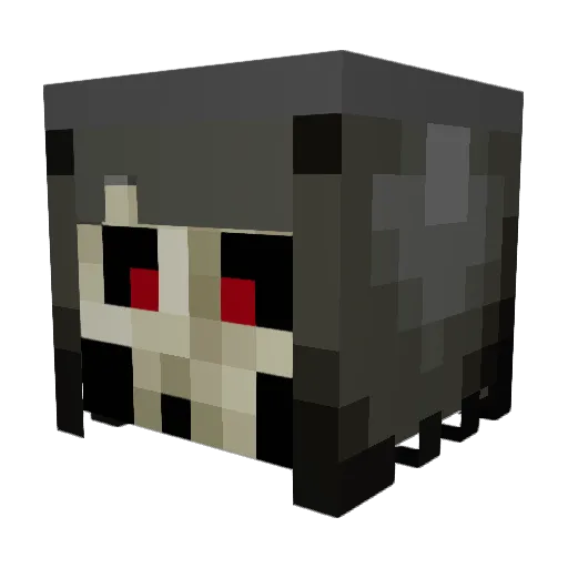 Aaryuq Minecraft avatar head, 3D render