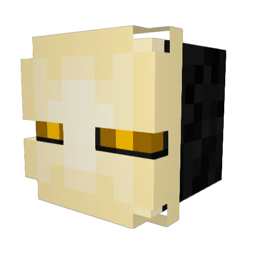 Aasdanac Minecraft avatar head, 3D render