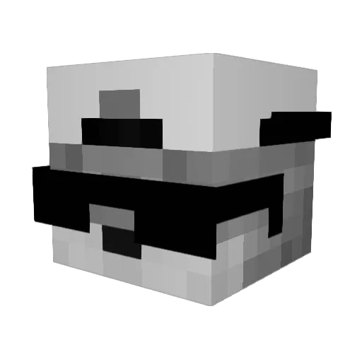 Aaskar01 Minecraft avatar head, 3D render