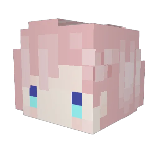 AastaSTAR Minecraft avatar head, 3D render