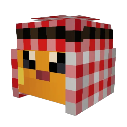 Aat_althani Minecraft avatar head, 3D render