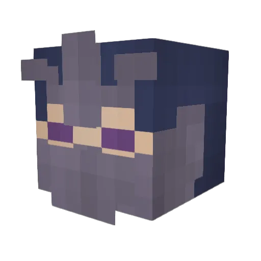 Aatrox21134 Minecraft avatar head, 3D render