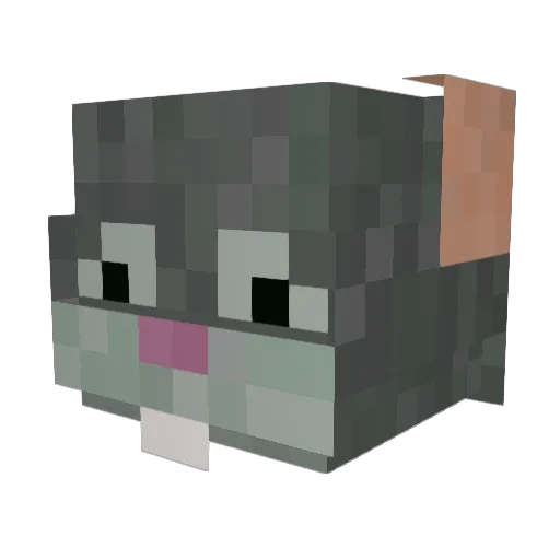 Aatus Minecraft avatar head, 3D render
