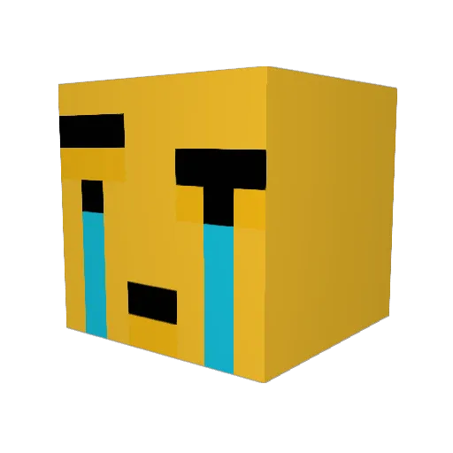Aauos Minecraft avatar head, 3D render