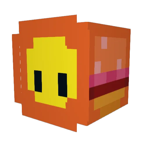 Aaverageeric Minecraft avatar head, 3D render