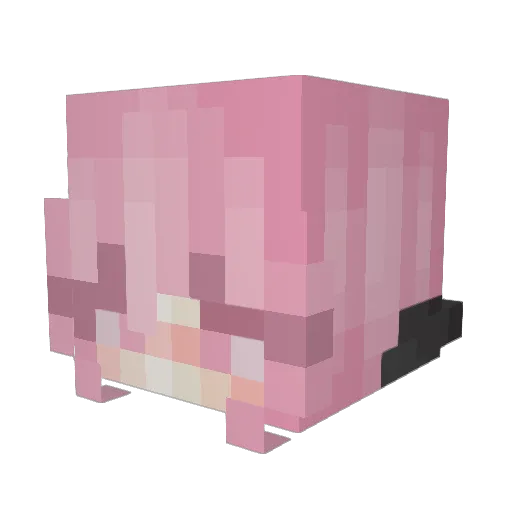Aaweli Minecraft avatar head, 3D render