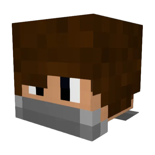 AawinHawt Minecraft avatar head, 3D render