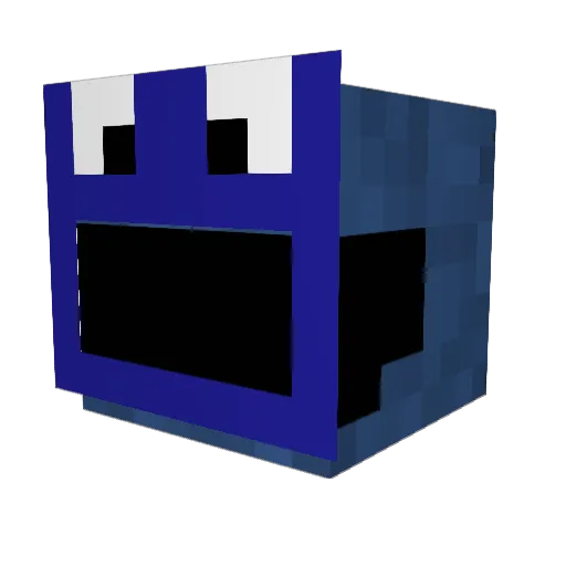 Aaxyd Minecraft avatar head, 3D render