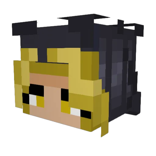 AayKay Minecraft avatar head, 3D render