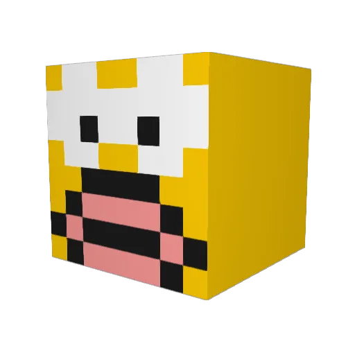 Aazmi123 Minecraft avatar head, 3D render